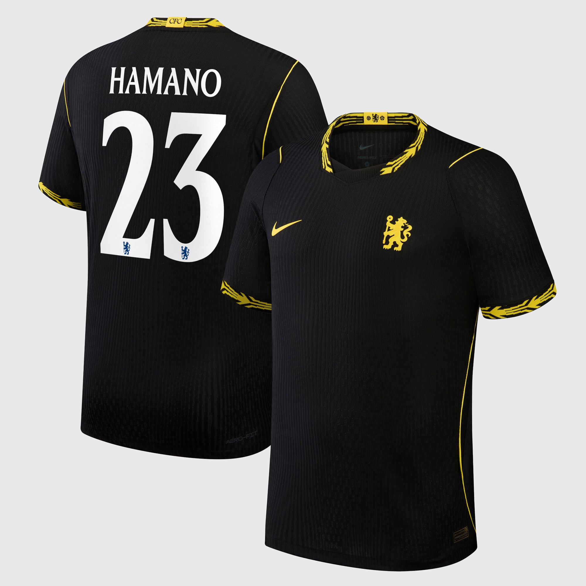 Camiseta Nike Aero-FIT Match de la 2ª equipación del Chelsea Copa 2026/27 con dorsal Hamano 23