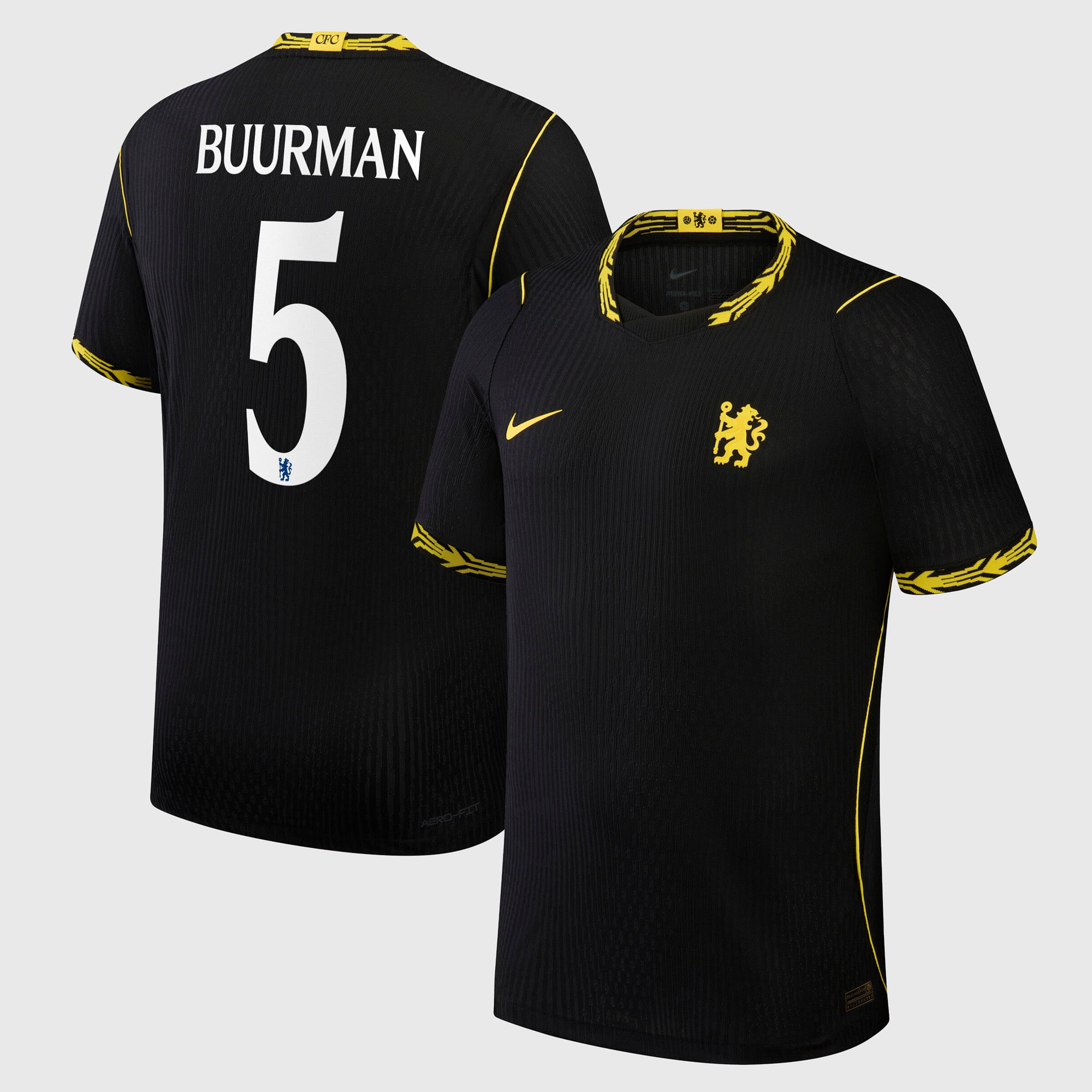 Camiseta Nike Aero-FIT Match de la 2ª equipación del Chelsea Copa 2026/27 con dorsal Buurman 5