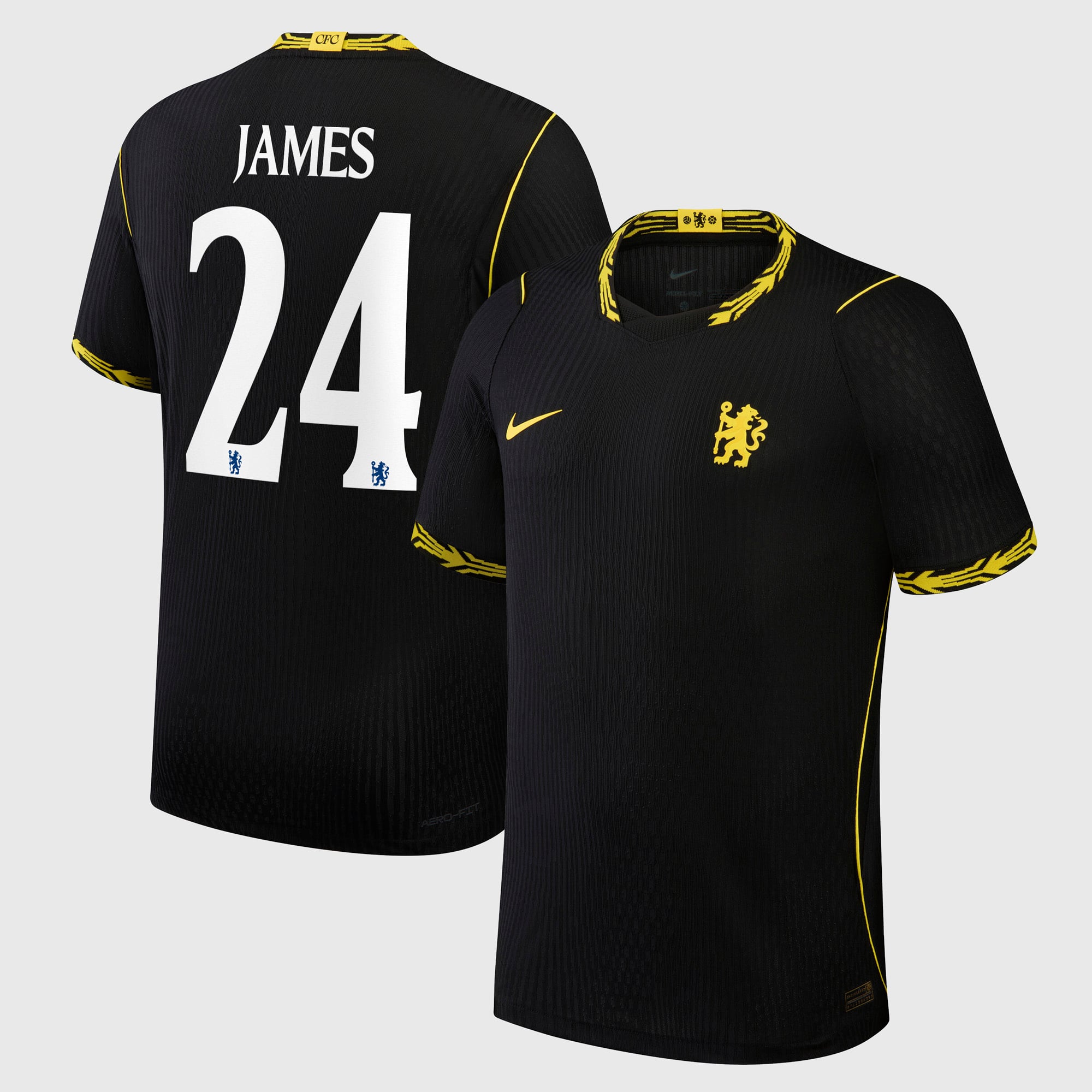 Camiseta Nike Aero-FIT Match de la 2ª equipación del Chelsea Copa 2026/27 con dorsal James 24