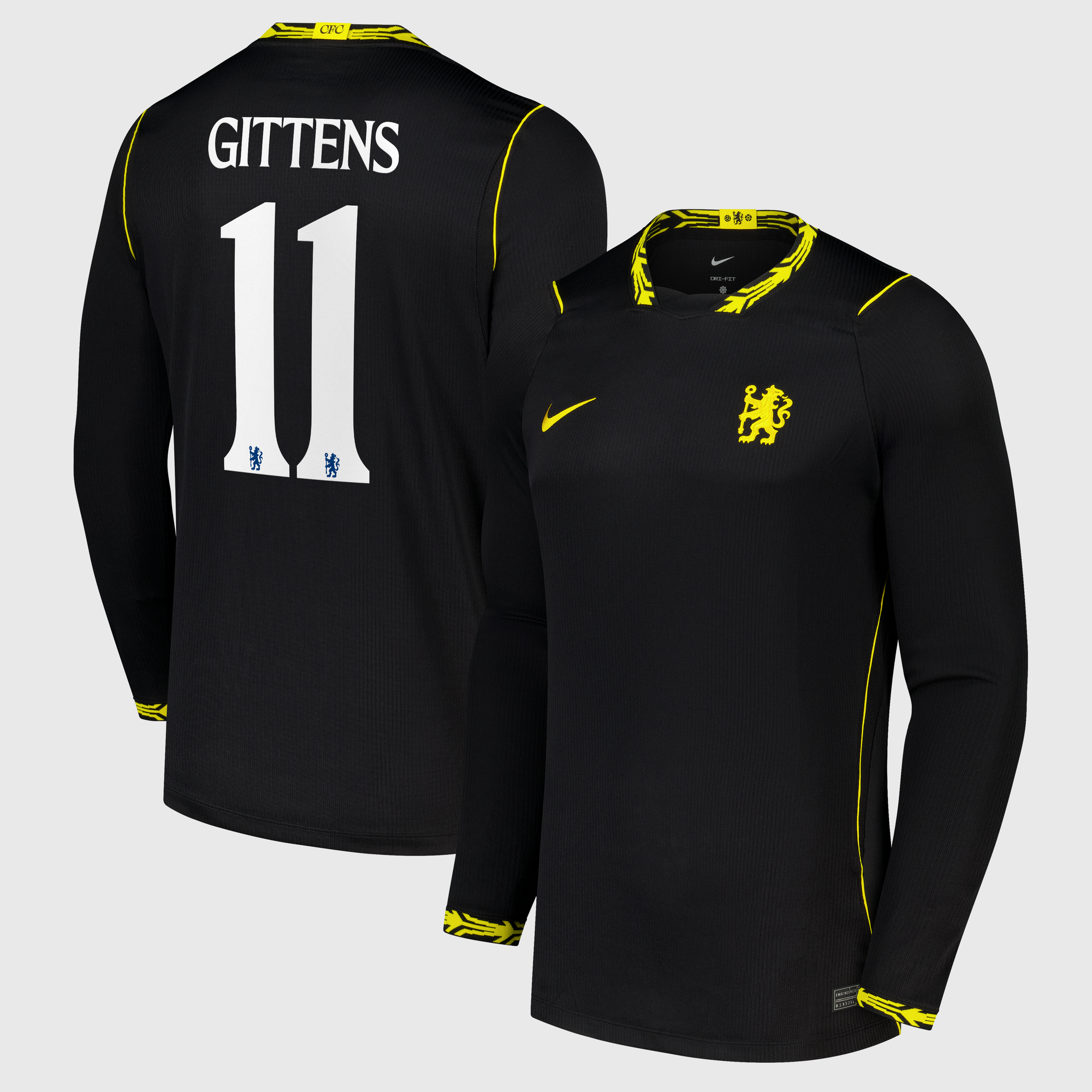 Camiseta Nike Stadium de la 2ª equipación manga larga del Chelsea Copa 2026/27 con dorsal Gittens 11