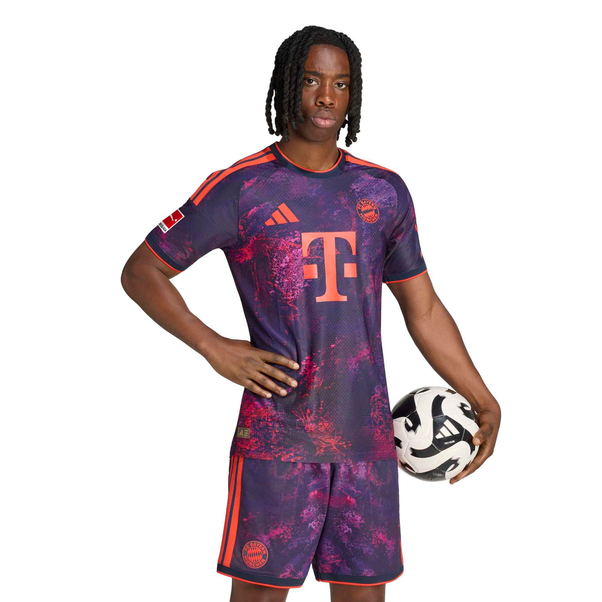 Men's adidas  Purple Bayern Munich 2026/27 Third On-Field Authentic Patch Jersey