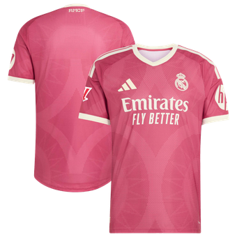 Men's adidas  Pink Real Madrid 2026/27 Third On-Field Authentic Patch Jersey
