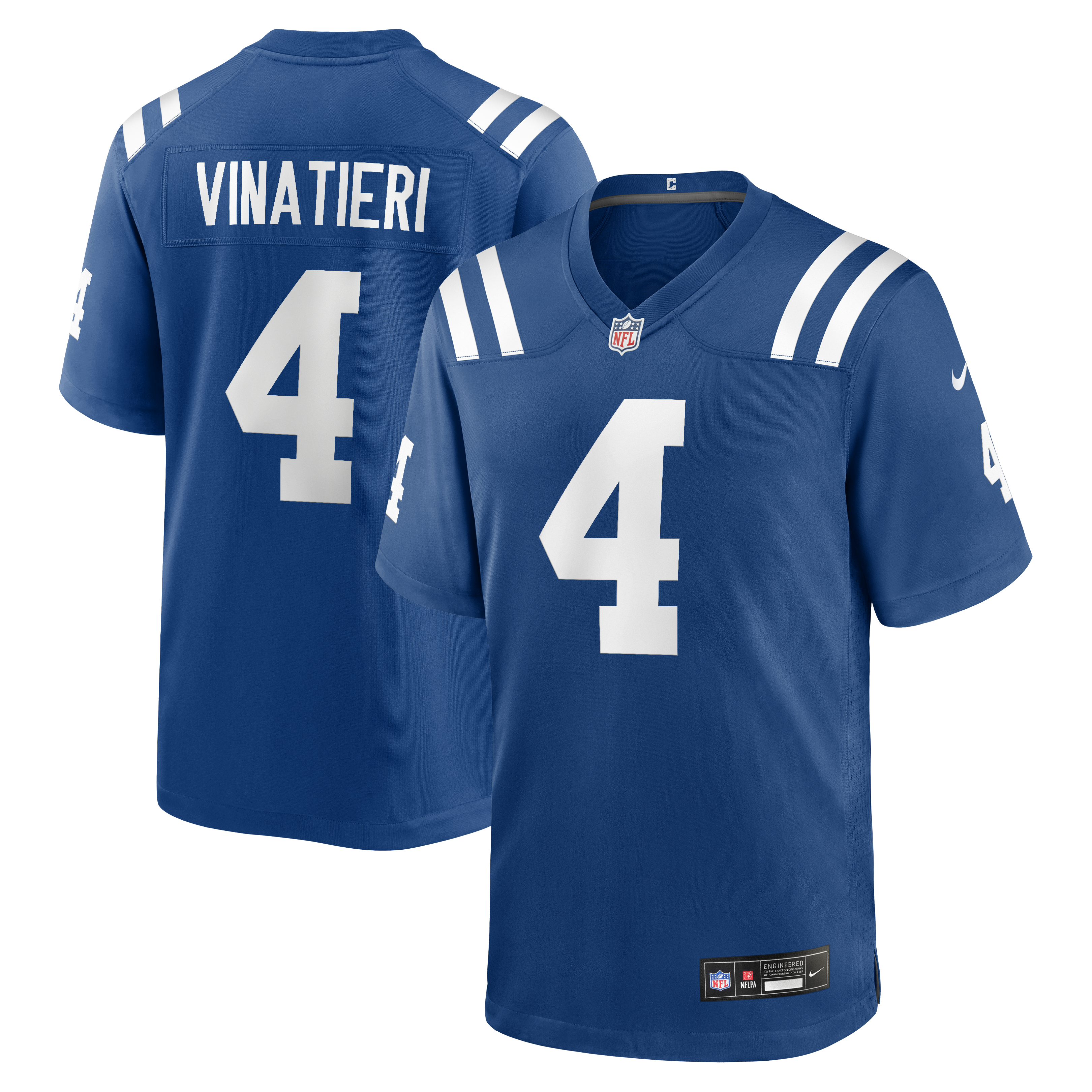 Men's Nike Adam Vinatieri Royal Indianapolis Colts Team Retired Game Jersey