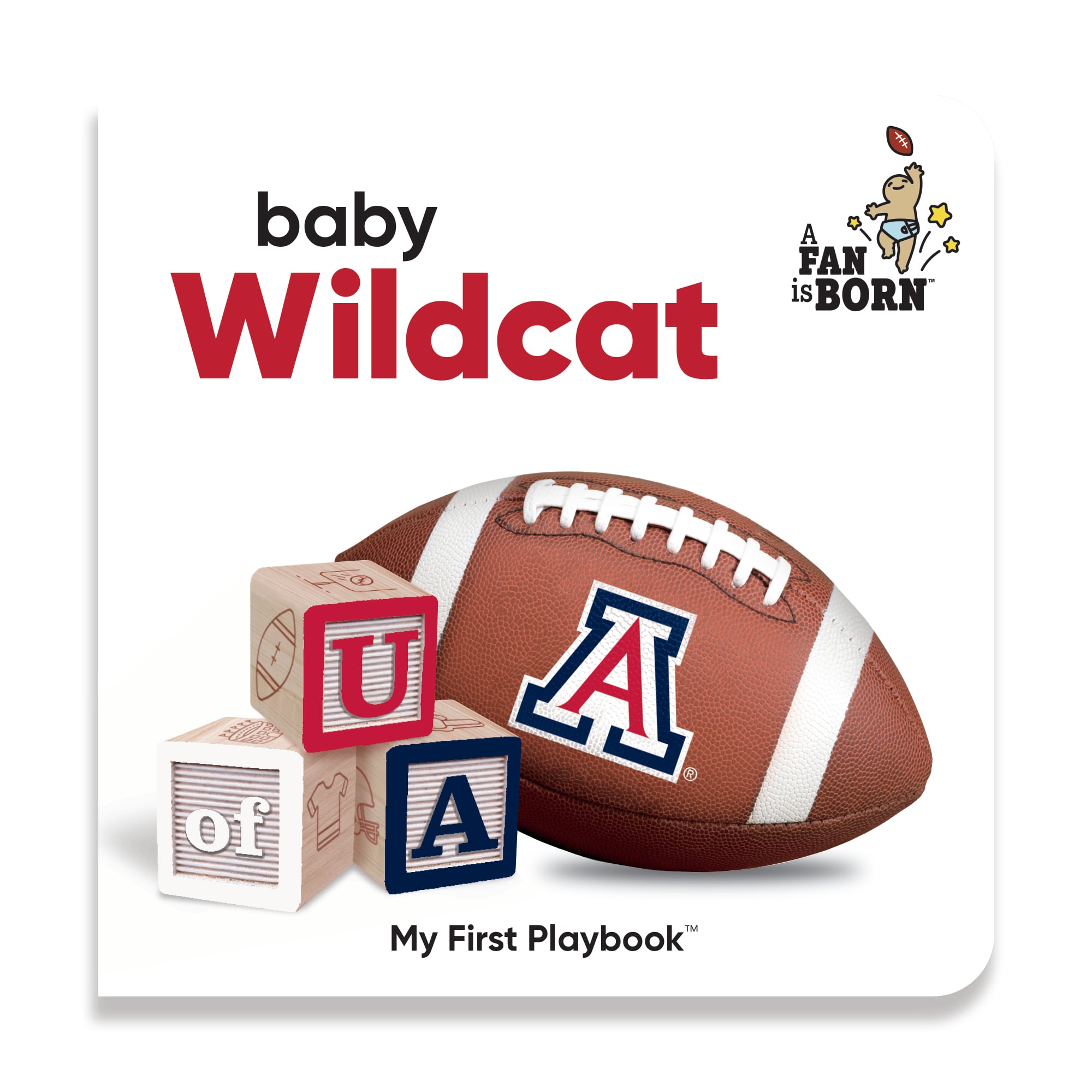 Toddler WinCraft Arizona Wildcats A Fan Is Born Baby Board Book