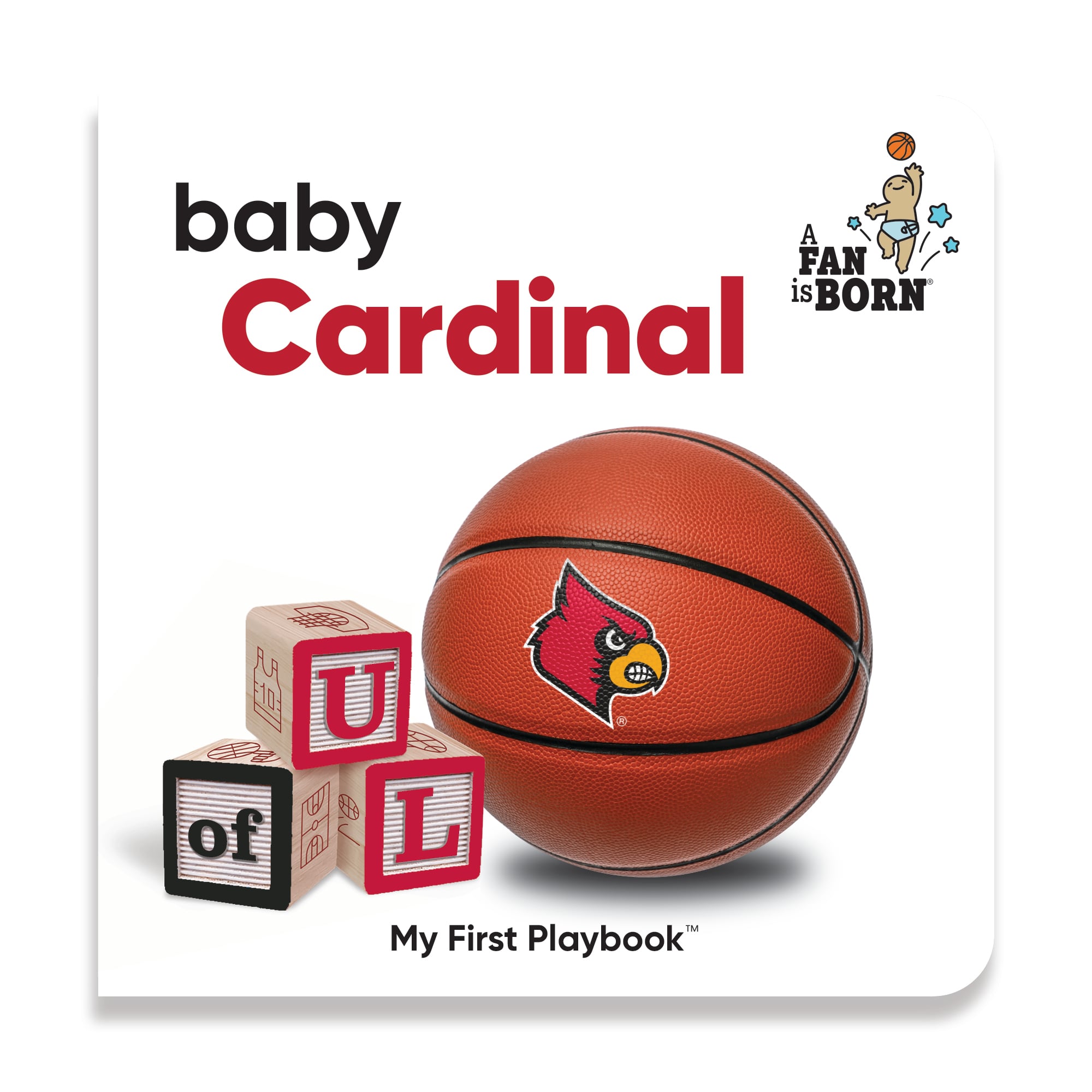 Toddler WinCraft Louisville Cardinals A Fan Is Born Baby Board Book