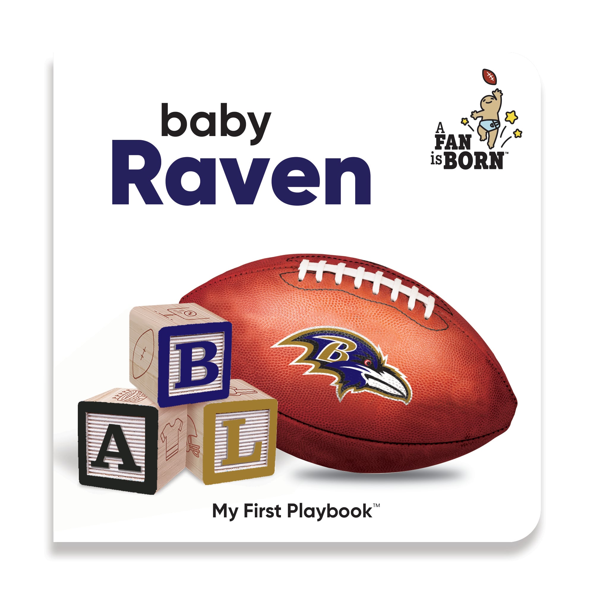 Toddler WinCraft Baltimore Ravens A Fan Is Born Baby Board Book