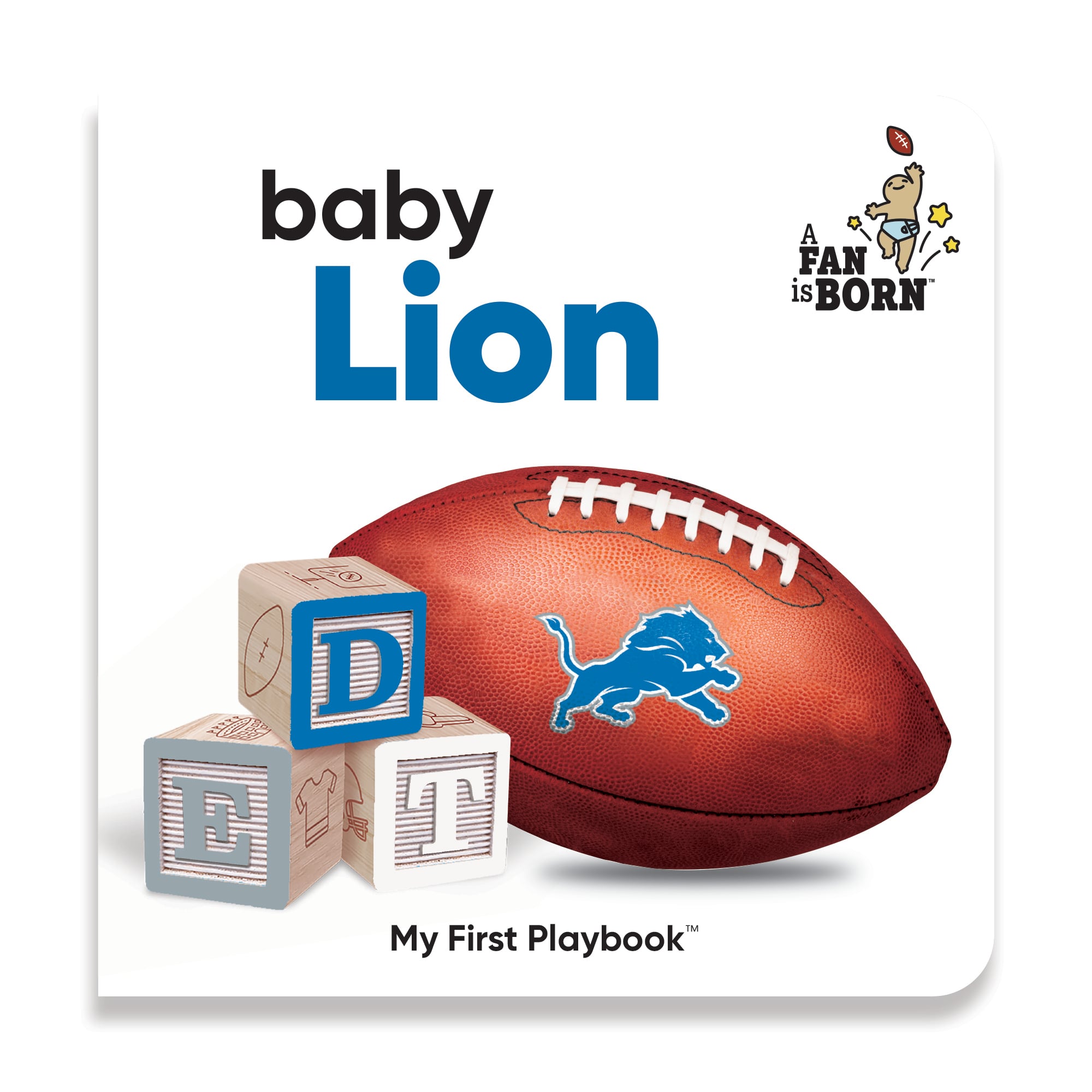 Toddler WinCraft Detroit Lions A Fan Is Born Baby Board Book