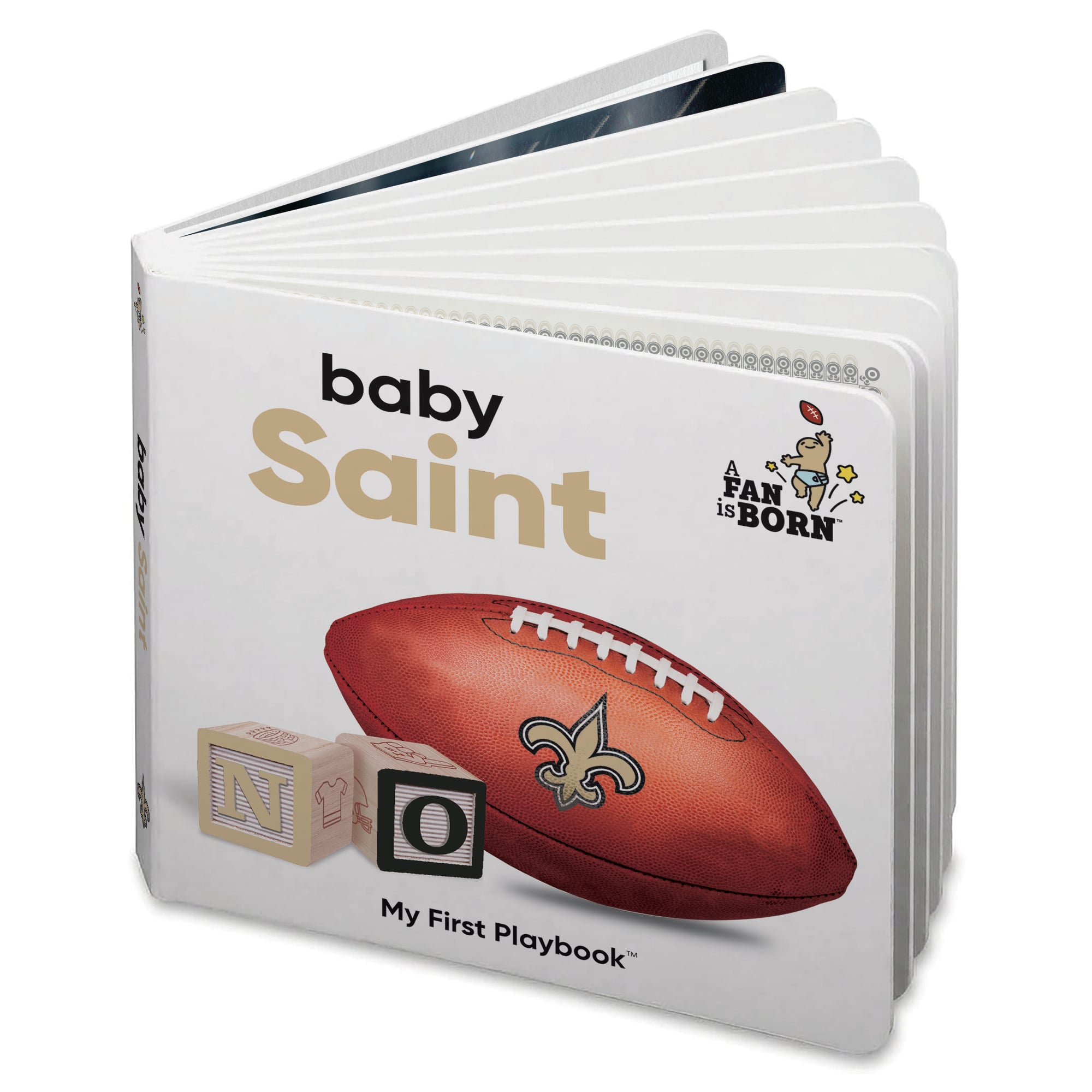 Toddler WinCraft New Orleans Saints A Fan Is Born Baby Board Book