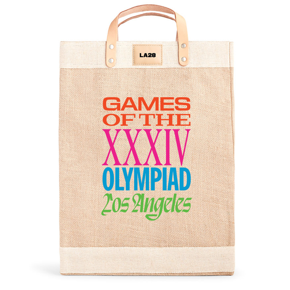 Apolis Natural LA28 Summer Olympics Superbloom Market Bag