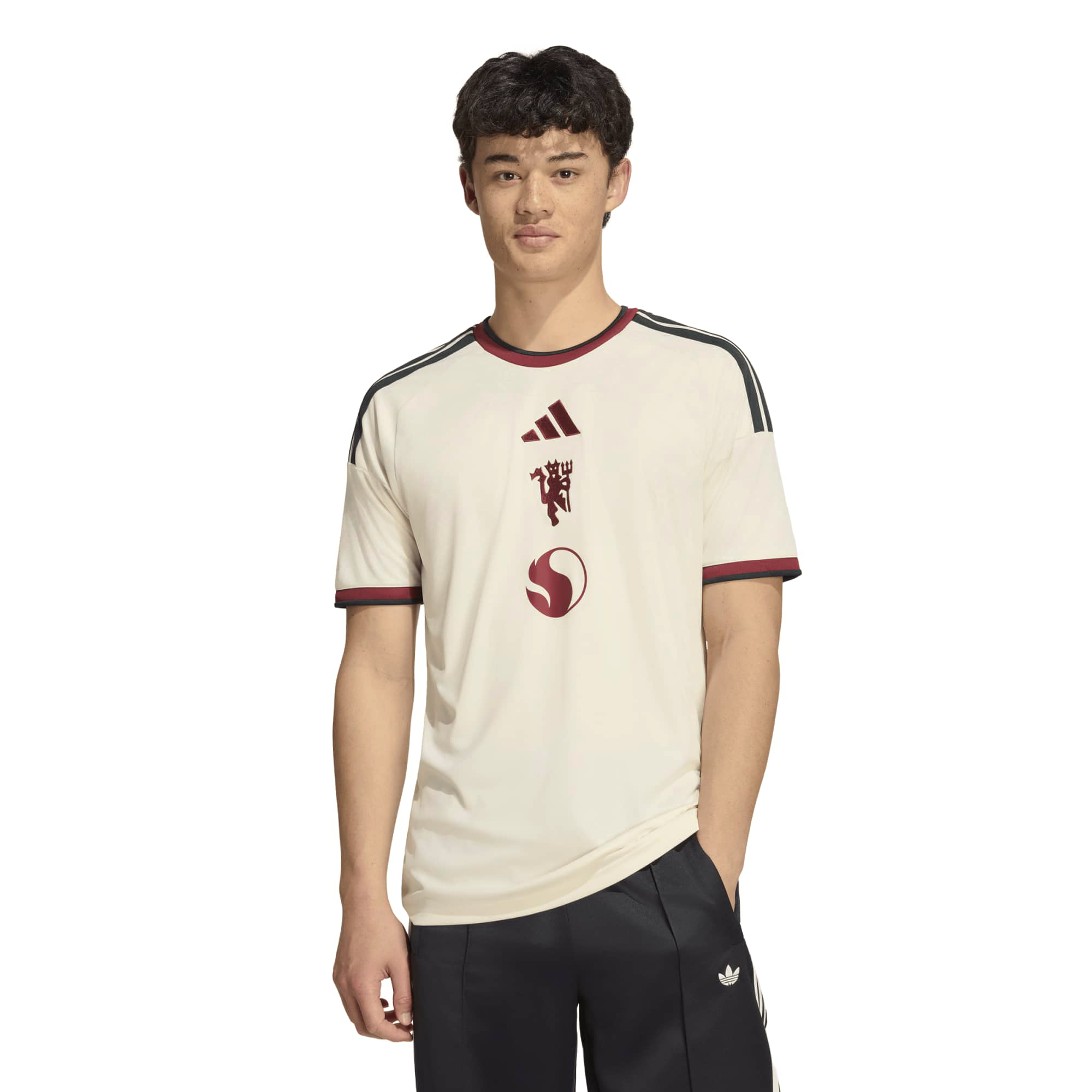 Men's adidas Cream Manchester United 2026/27 Third Replica Jersey