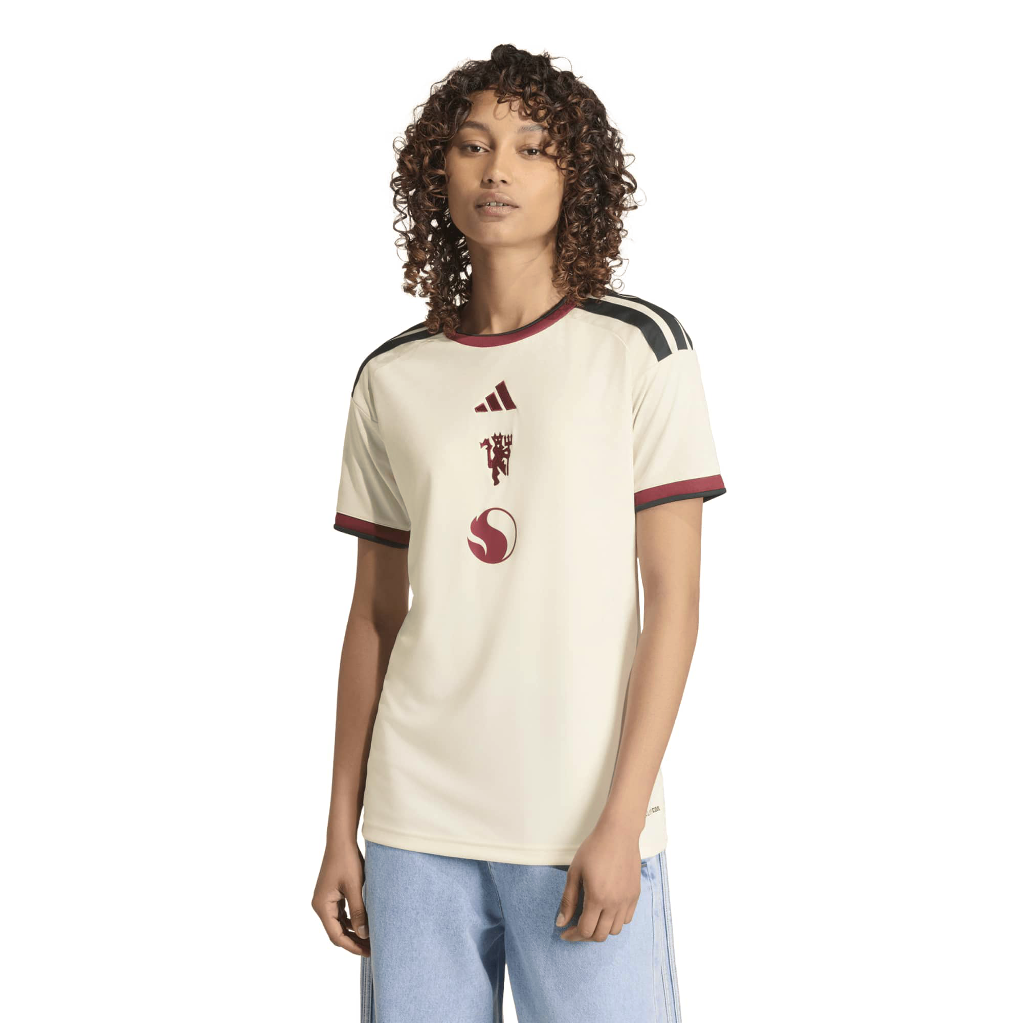 Women's adidas  Cream Manchester United 2026/27 Third Replica Jersey