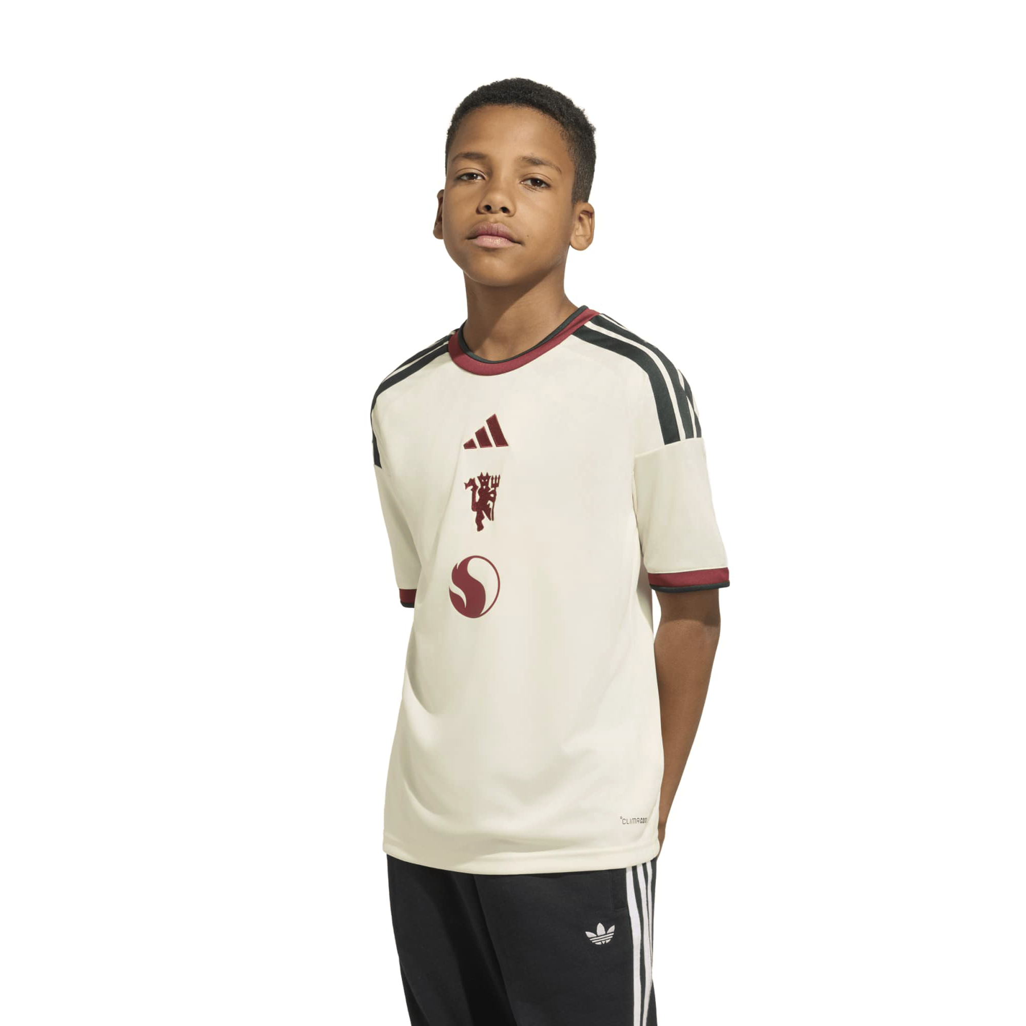 Youth adidas  Cream Manchester United 2026/27 Third Replica Jersey