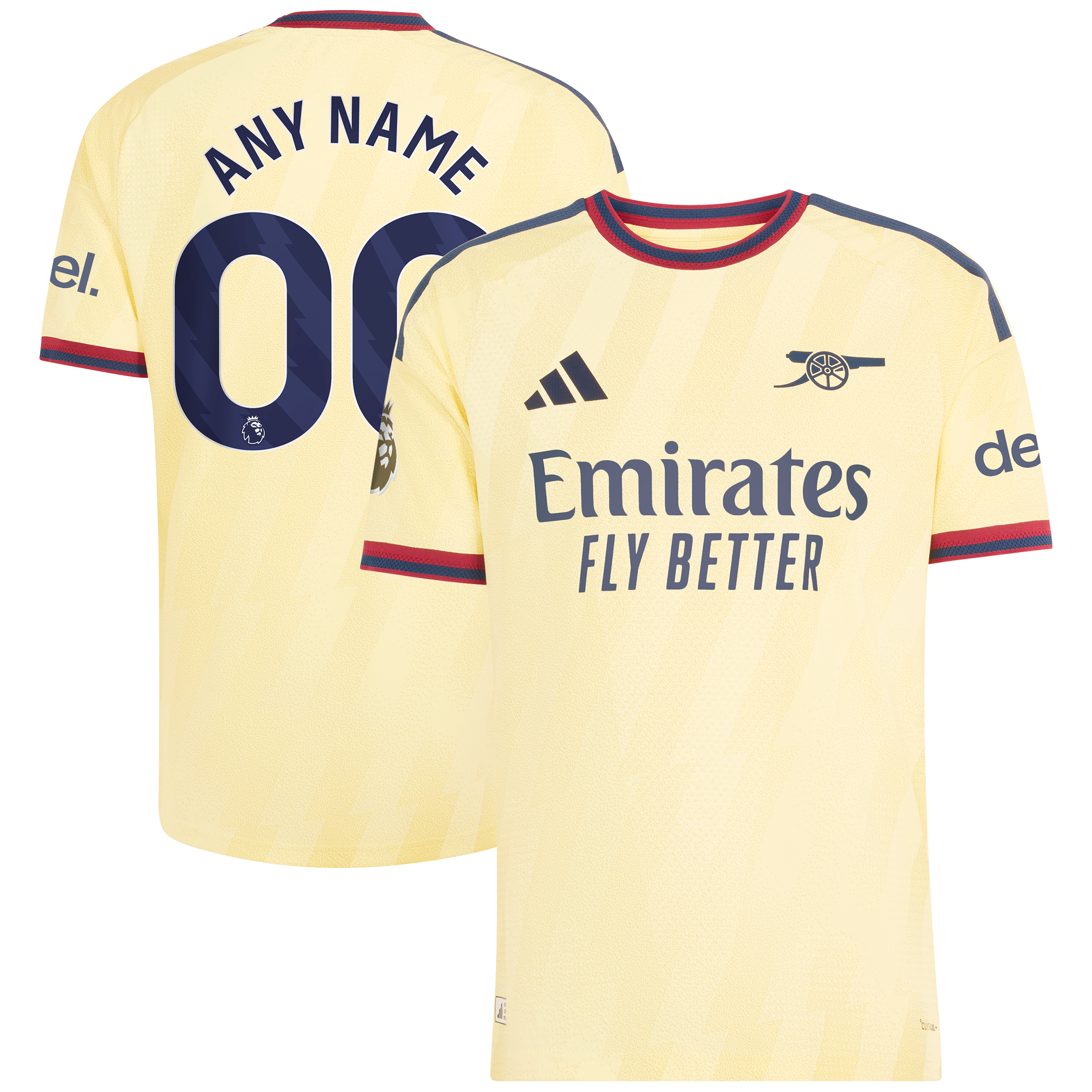 Men's adidas Yellow Arsenal 2026/27 Third On-Field Authentic Custom Jersey