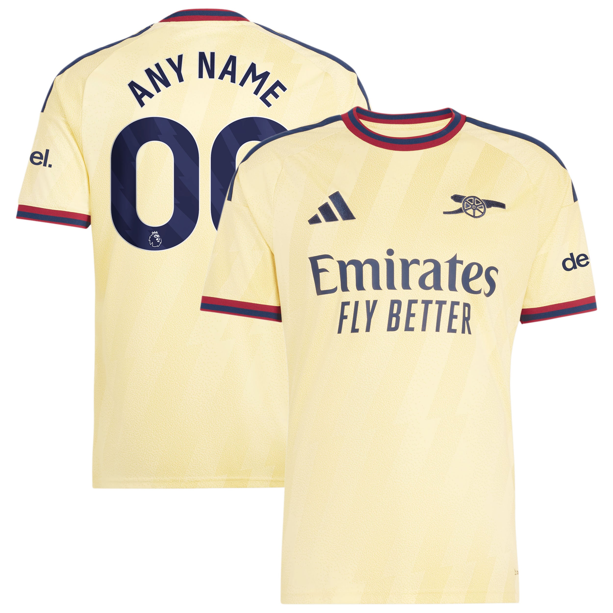 Men's adidas  Yellow Arsenal 2026/27 Third Replica Custom Jersey