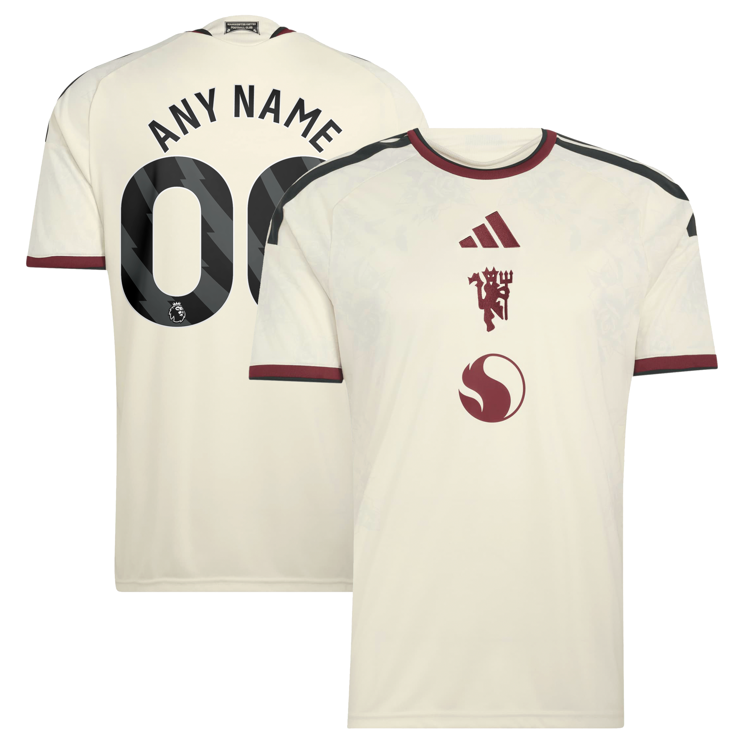 Men's adidas  Cream Manchester United 2026/27 Third Replica Custom Jersey