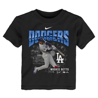 Toddler Nike Mookie Betts Black Los Angeles Dodgers Oversized Player T-Shirt