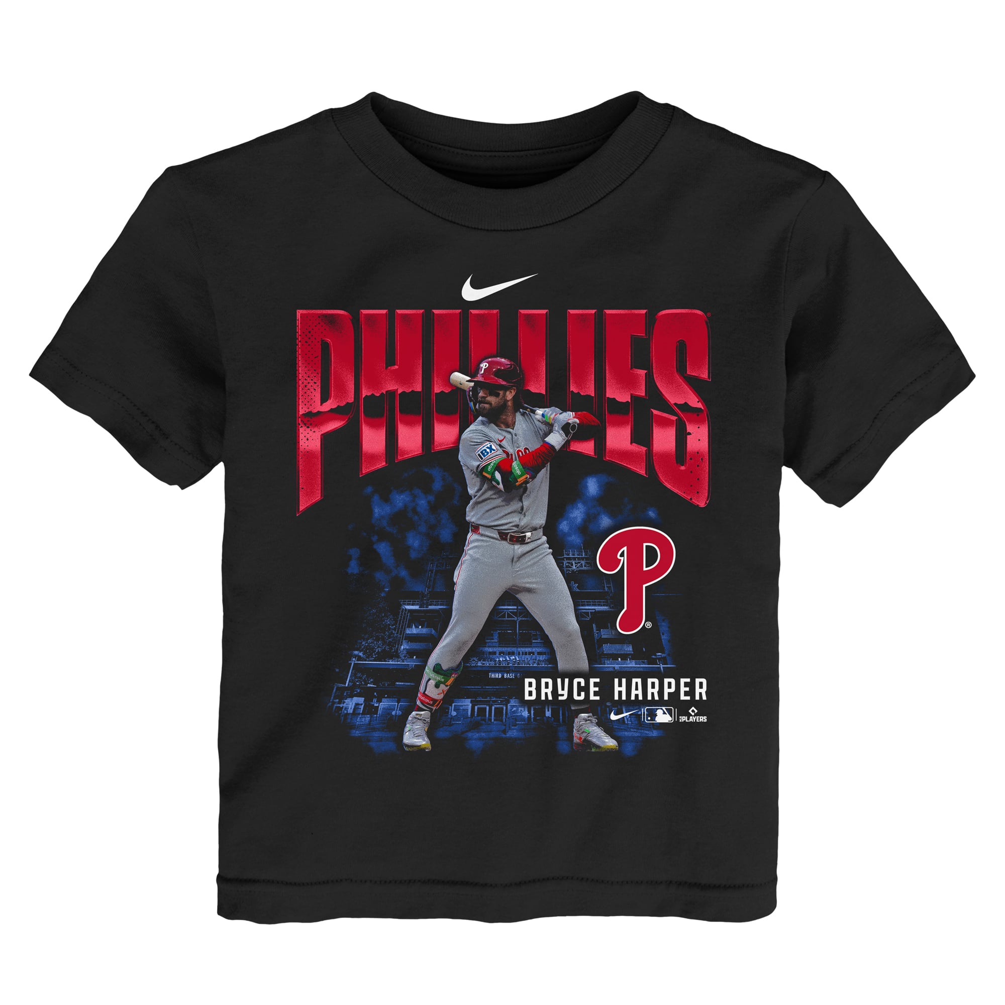 Toddler Nike Bryce Harper Black Philadelphia Phillies Oversized Player T-Shirt