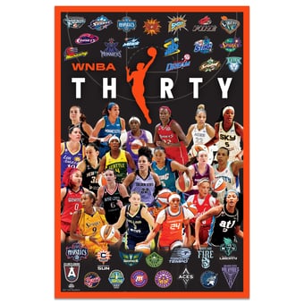 WinCraft WNBA 30th Anniversary 24" x 36" Poster