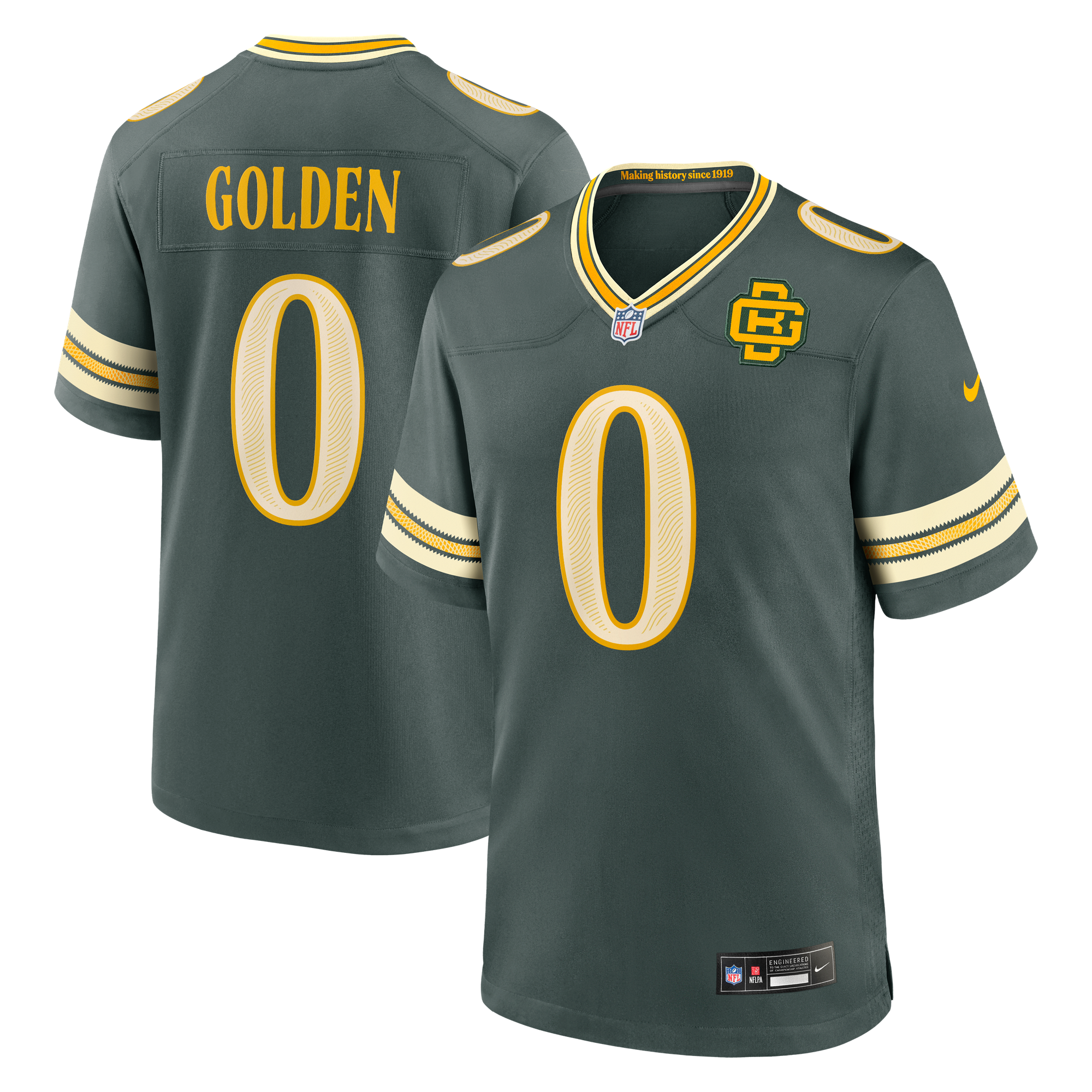 Maillot Rivalries Green Bay Packers Nike Game - Vert - Matthew Golden - Homme