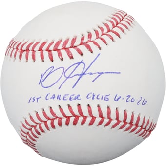 "Bryce Harper Philadelphia Phillies Autographed Baseball with ""1st Career Cycle 6/20/26"" Inscription - Limited Edition of 10"