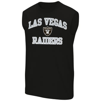 Men's Fanatics Black Las Vegas Raiders Big & Tall Hart & Soul Muscle Tank Top