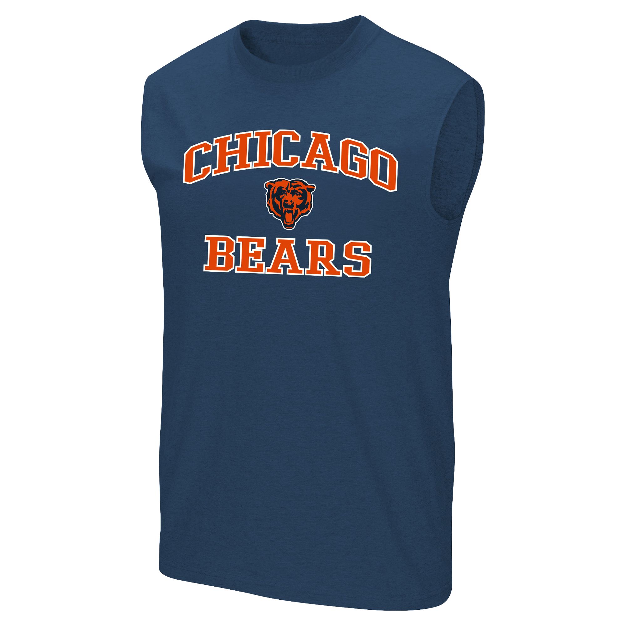 Men's Fanatics Navy Chicago Bears Big & Tall Hart & Soul Muscle Tank Top