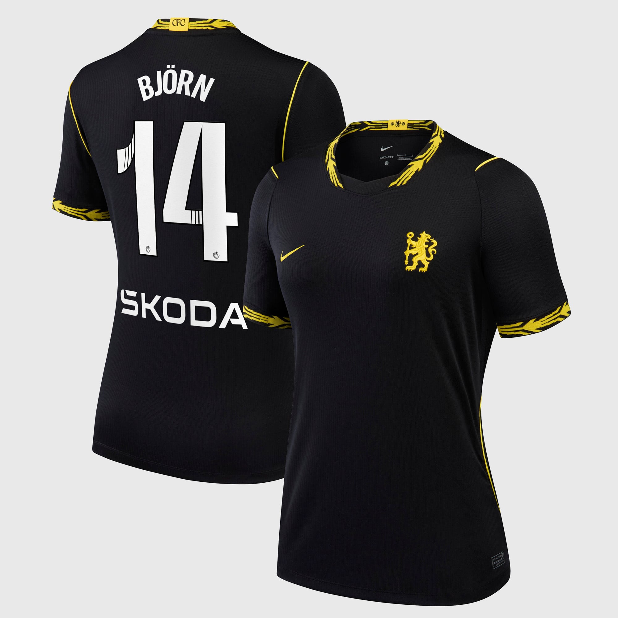 Camiseta WSL Nike Stadium de la 2ª equipación del Chelsea 2026/27 - Mujer con dorsal Björn 14
