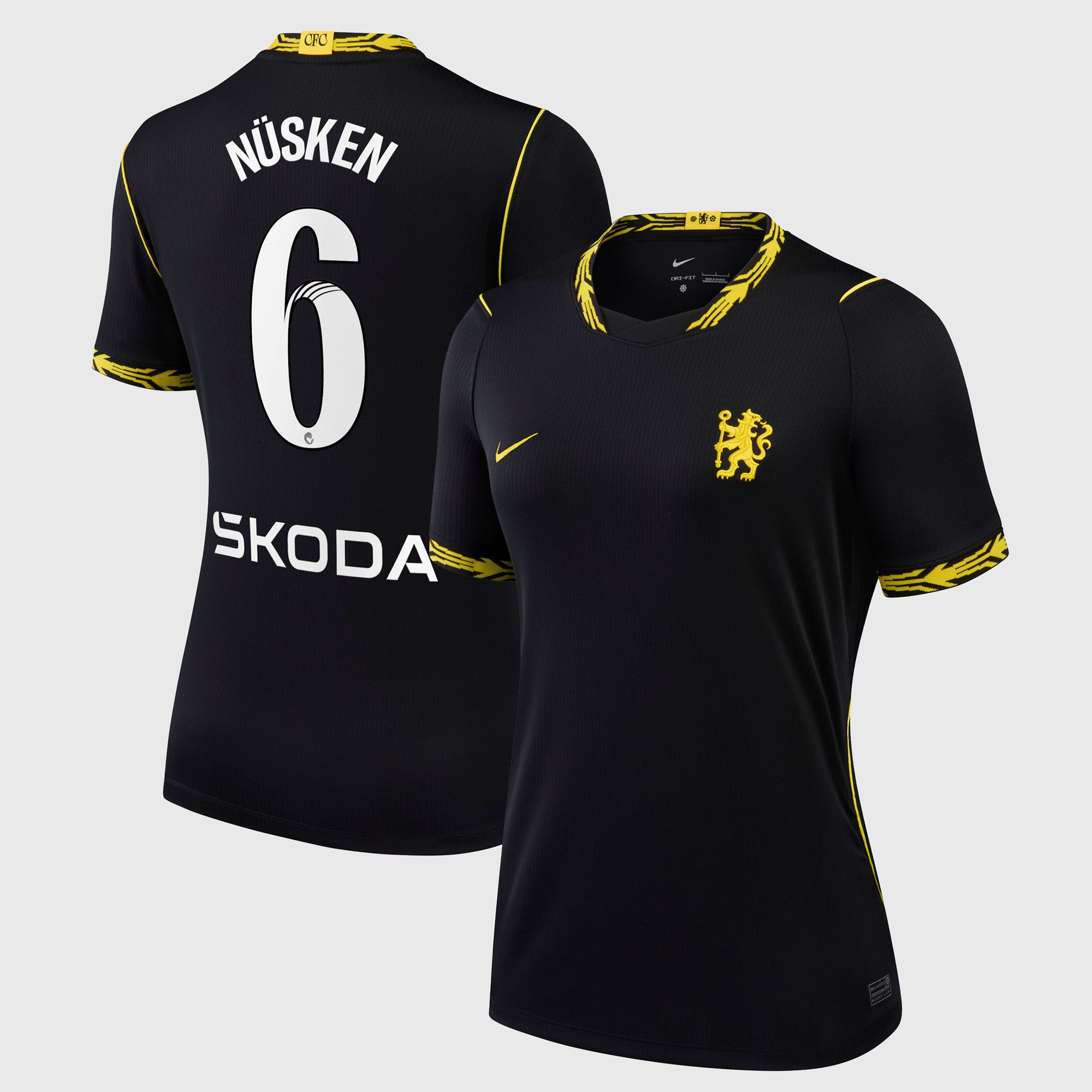 Camiseta WSL Nike Stadium de la 2ª equipación del Chelsea 2026/27 - Mujer con dorsal Nüsken 6