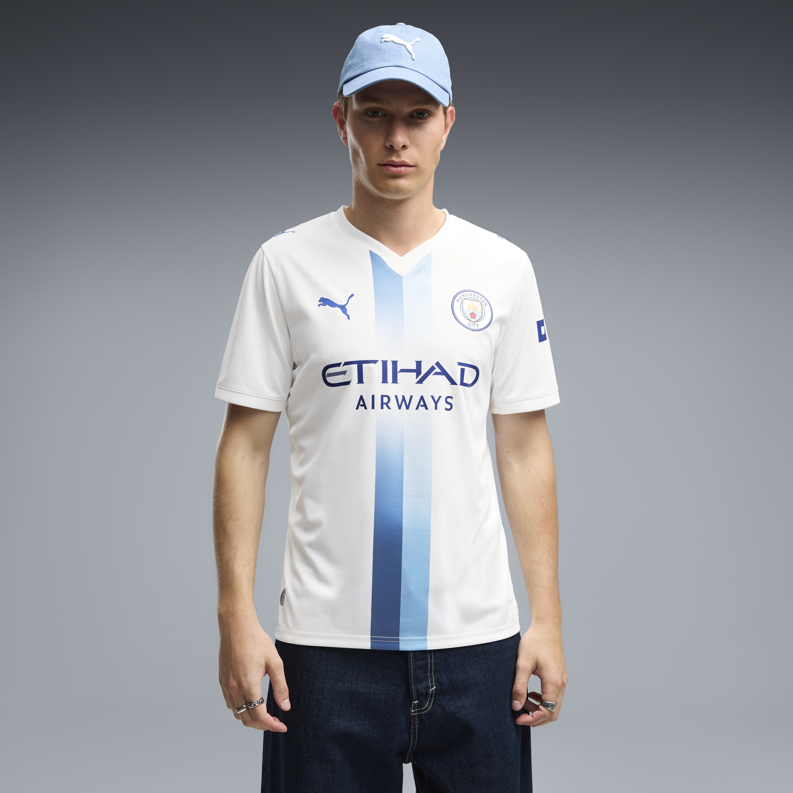 Men's Puma White Manchester City 2026/27 Third Replica Jersey