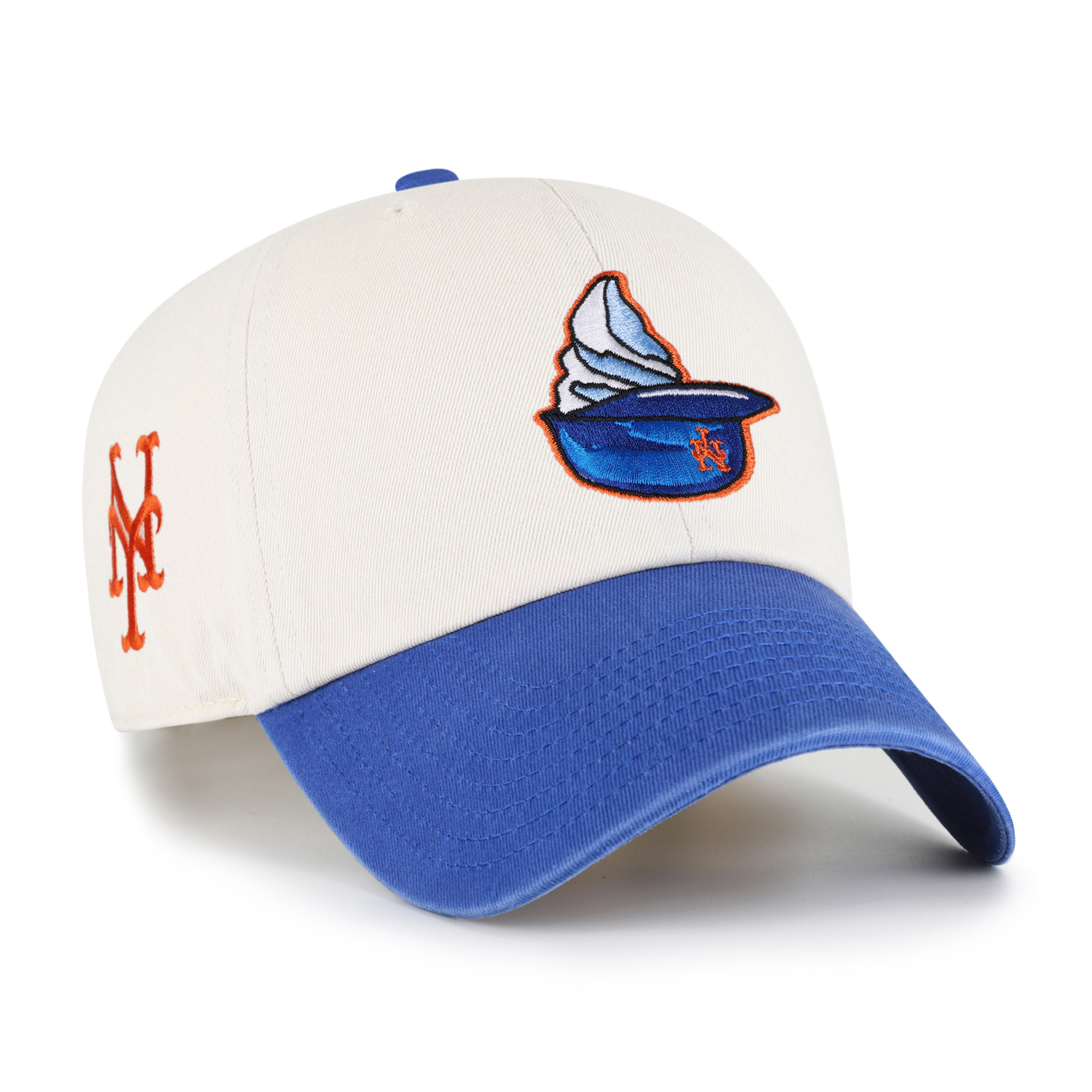 Unisex '47 Natural New York Mets Single Swirl Ice Cream Helmet 2.0 Clean Up Adjustable Hat