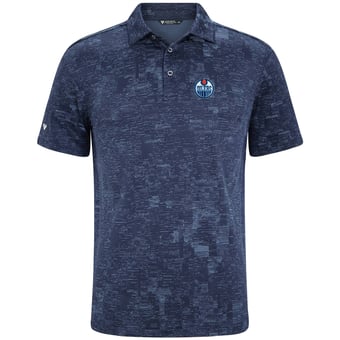 Men's Levelwear  Navy Edmonton Oilers Data Polo