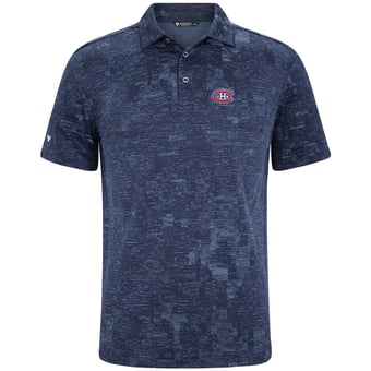 Men's Levelwear  Navy Montreal Canadiens Data Polo