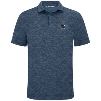 Men's Levelwear  Navy San Jose Sharks Brix Polo