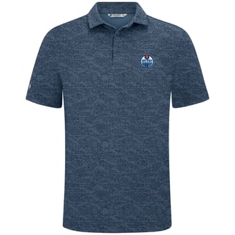 Men's Levelwear  Navy Edmonton Oilers Brix Polo