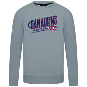 Men's Levelwear  Gray Montreal Canadiens Mandate Longtimer Crew Sweatshirt