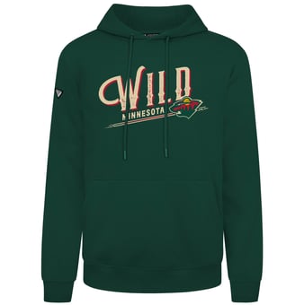 Men's Levelwear  Green Minnesota Wild Podium Longtimer Hoodie