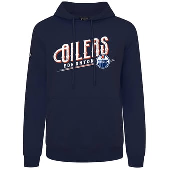 Men's Levelwear  Navy Edmonton Oilers Podium Longtimer Hoodie