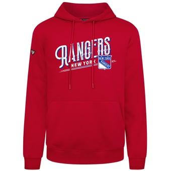 Men's Levelwear  Red New York Rangers Podium Longtimer Hoodie