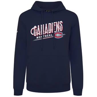 Men's Levelwear  Navy Montreal Canadiens Podium Longtimer Hoodie