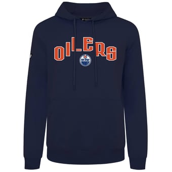 Men's Levelwear  Navy Edmonton Oilers Podium Apex Hoodie