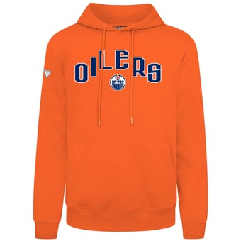 Men's Levelwear  Orange Edmonton Oilers Podium Apex Hoodie