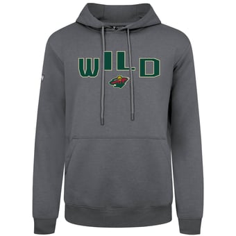 Men's Levelwear  Gray Minnesota Wild Podium Apex Hoodie