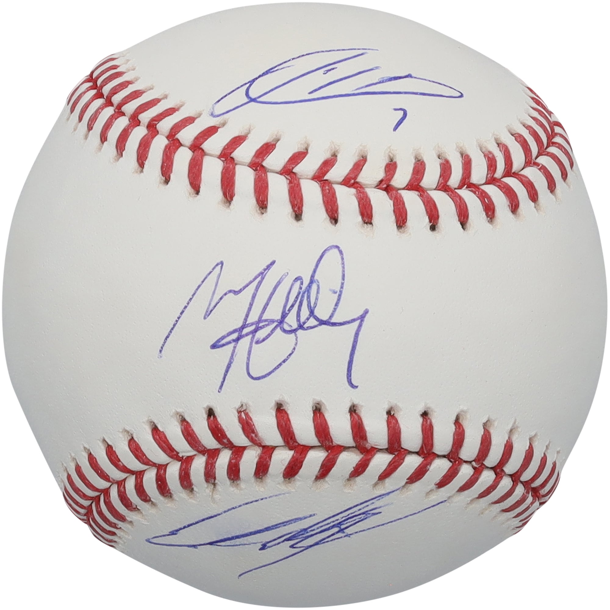 Palla da baseball autografata da Jackson Holliday, Matt Holliday ed Ethan Holliday