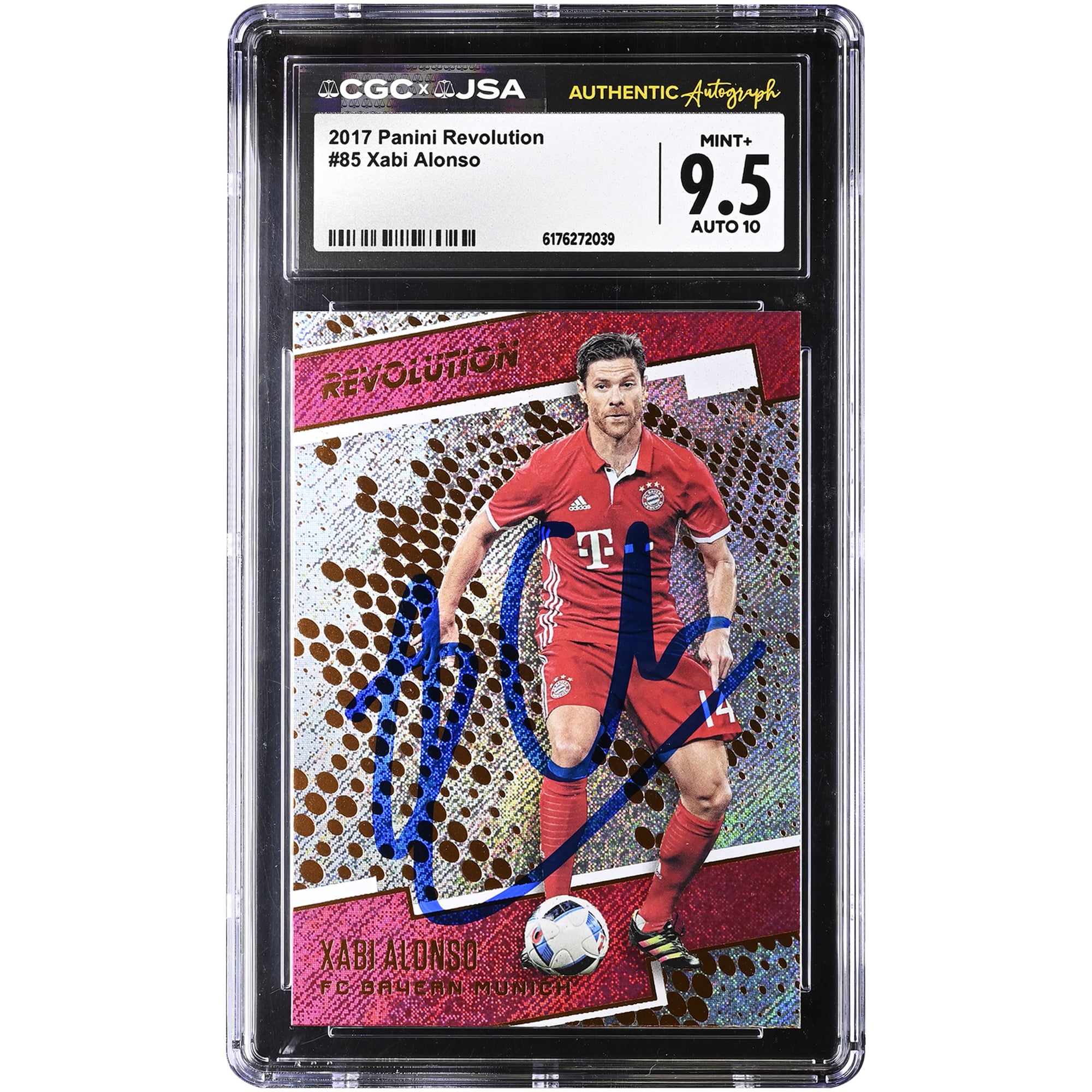 Xabi Alonso Bayern Munich Autographed 2017 Panini Revolution #85 CGC Authenticated 9.5/10 Card