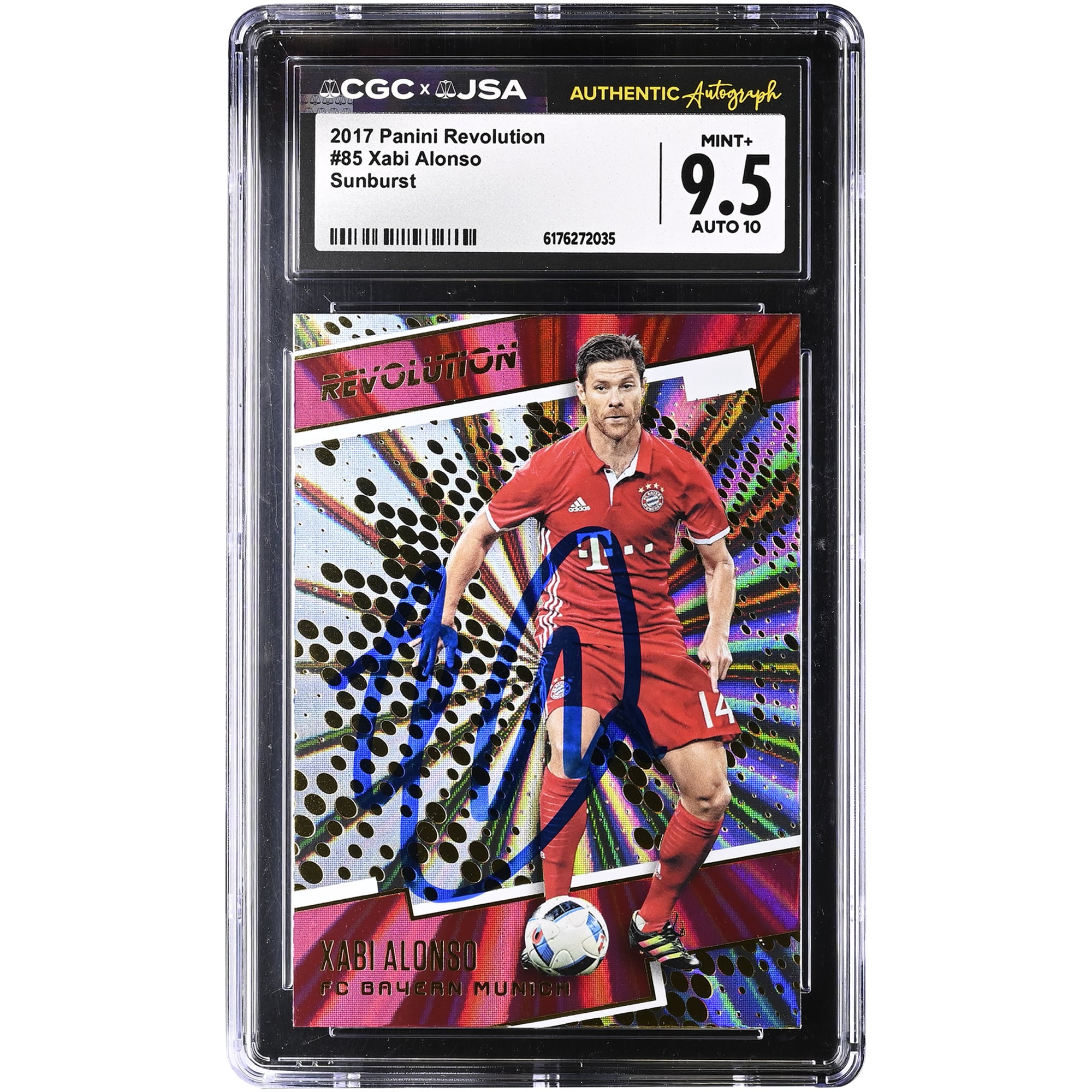 Xabi Alonso Bayern Munich Autographed 2017 Panini Revolution #85 CGC Authenticated 9.5/10 Card. rookie card picture