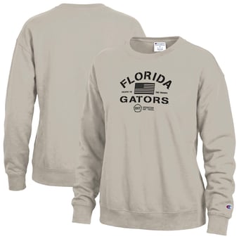 Women's Champion Tan Florida Gators Operation Hat Trick Powerblend Sweatshirt
