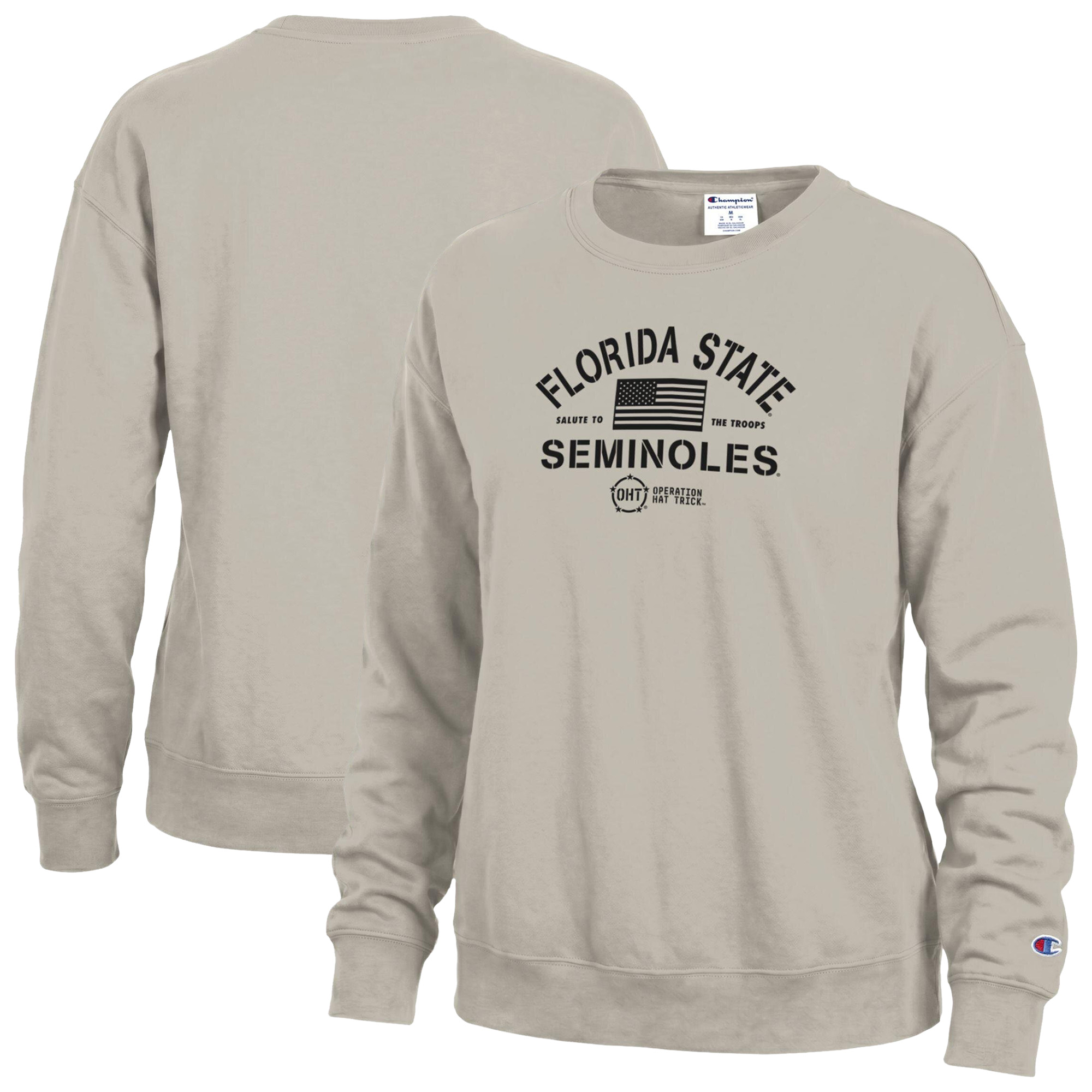 Women’s Champion Tan Florida State Seminoles Operation Hat Trick Powerblend Sweatshirt Women’s Champion Tan Florida State Seminoles Operation Hat Trick Powerblend Sweatshirt