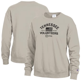Women's Champion Tan Tennessee Volunteers Operation Hat Trick Powerblend Sweatshirt