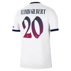 Maillot Extérieur Stadium PSG Nike 26/27 avec flocage Elimbi Gilbert 20, vue 4