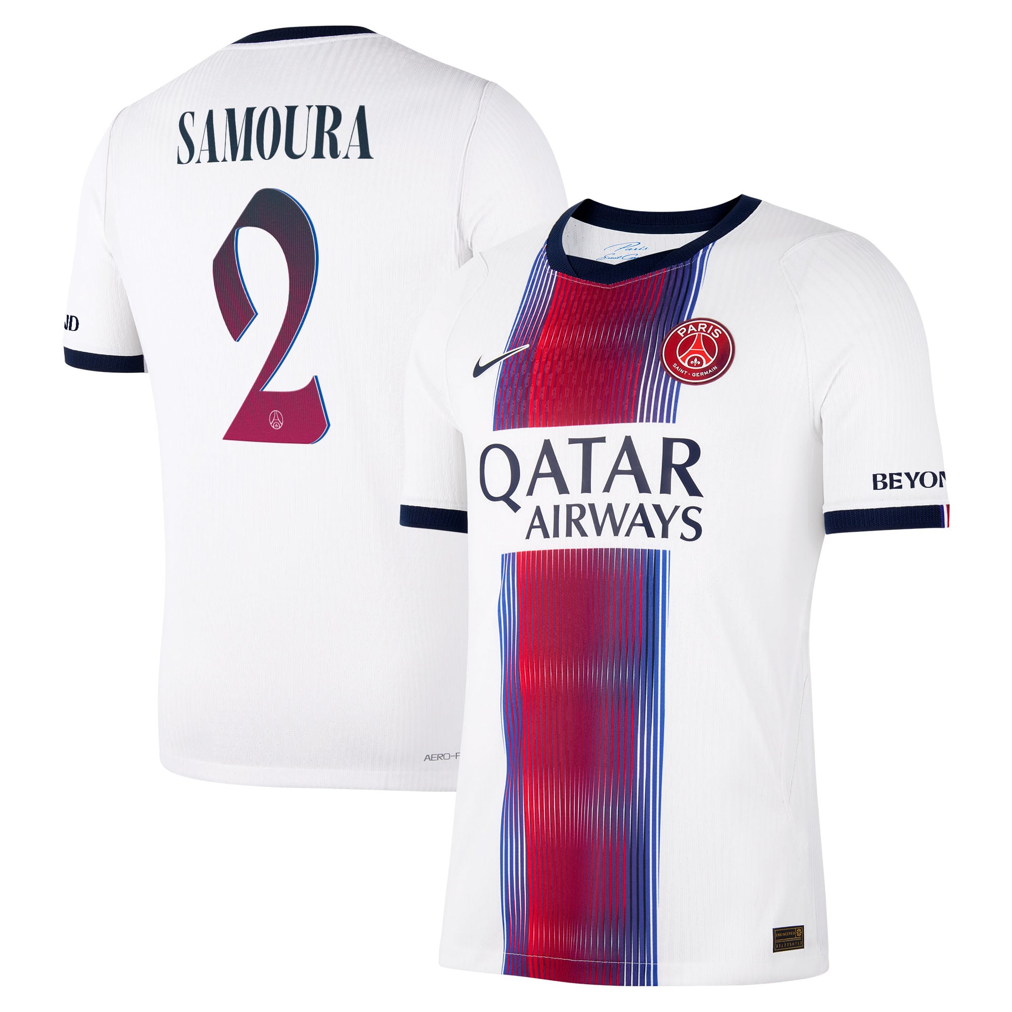 Maillot Extérieur Match PSG Nike Aero-FIT 26/27 avec flocage Samoura 2